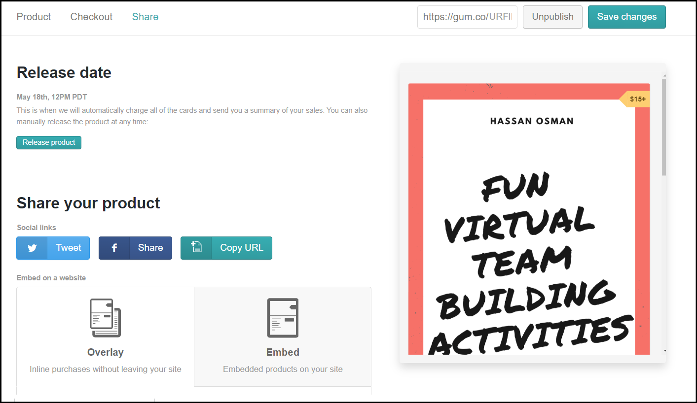 Preselling on Gumroad, Designing a Book Cover, and Getting a Few Sales