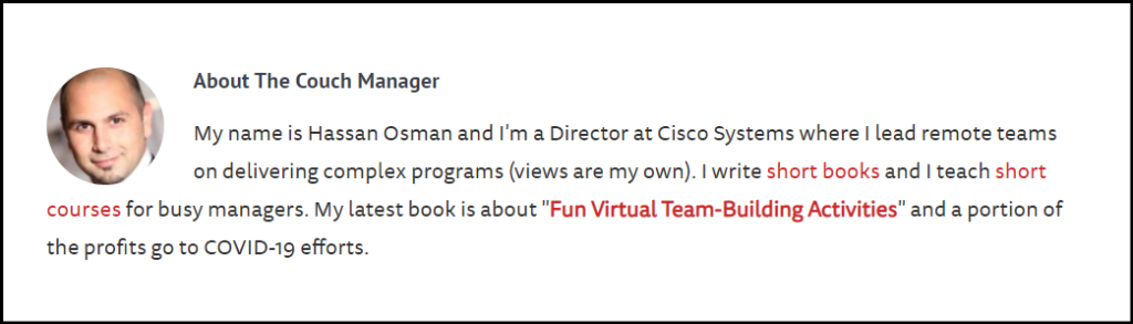 The Couch Manager Author Bio