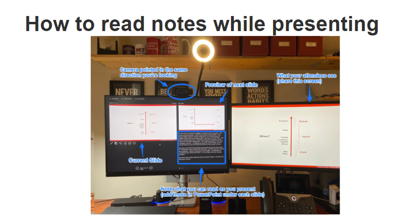 How to Read Notes While Presenting